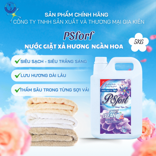 PSfort – Nước giặt xả 6in1 Hương Ngàn Hoa 5KG