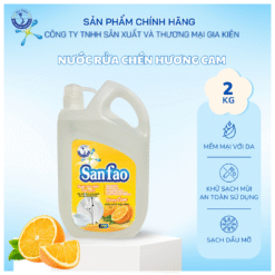 Nước rửa chén Sanfao Hương Cam 2KG