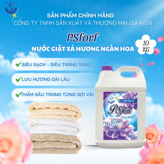 PSfort – Nước giặt xả 6in1 Hương Ngàn Hoa 10KG